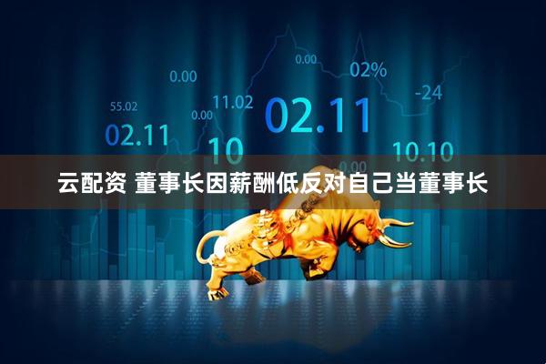 云配资 董事长因薪酬低反对自己当董事长